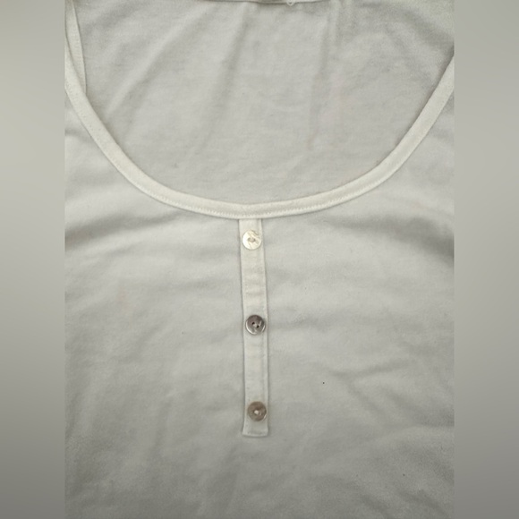 PinkBlush Ivory maternity tank with button detail size small - Picture 2 of 5